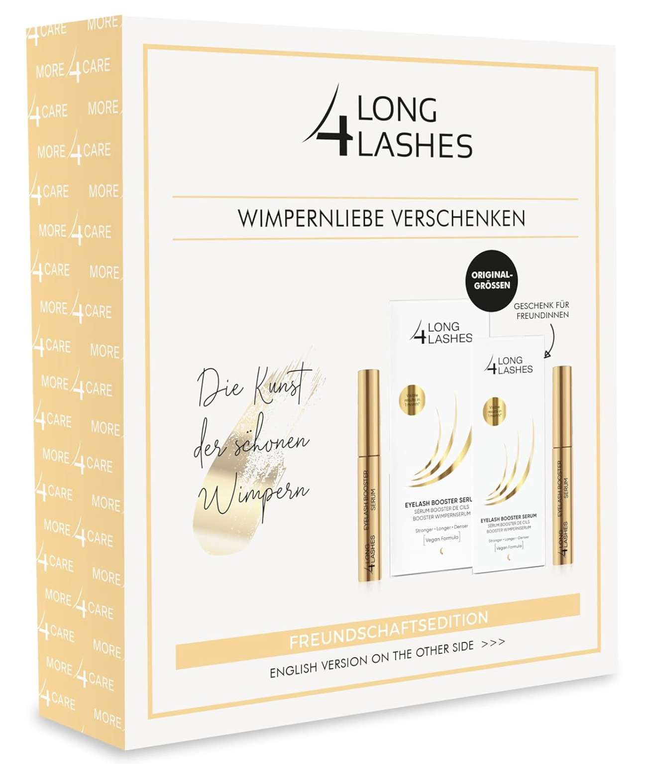 Long4Lashes FX5 - Doppelt POWER Wimpernserum | New Formula | VEGAN | Eyelash Serum 3ml+3ml Sparset | atemberaubendes Wunderserum im Doppelpack